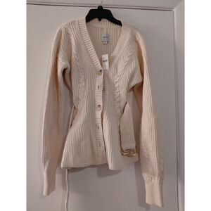 Maeve Women's Cardigan Sweater Small Long Sleeve Belted Tie Waist Open Front NWT